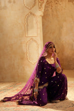 Nazakat Purple Sharara Set
