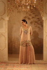 Nazakat Beige Gharara Set