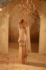 Nazakat Beige Gharara Set