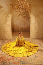 Nazakat Mustard Yellow Anarkali