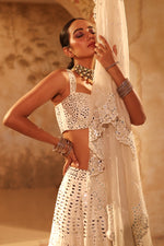 Nazakat White Lehenga Set