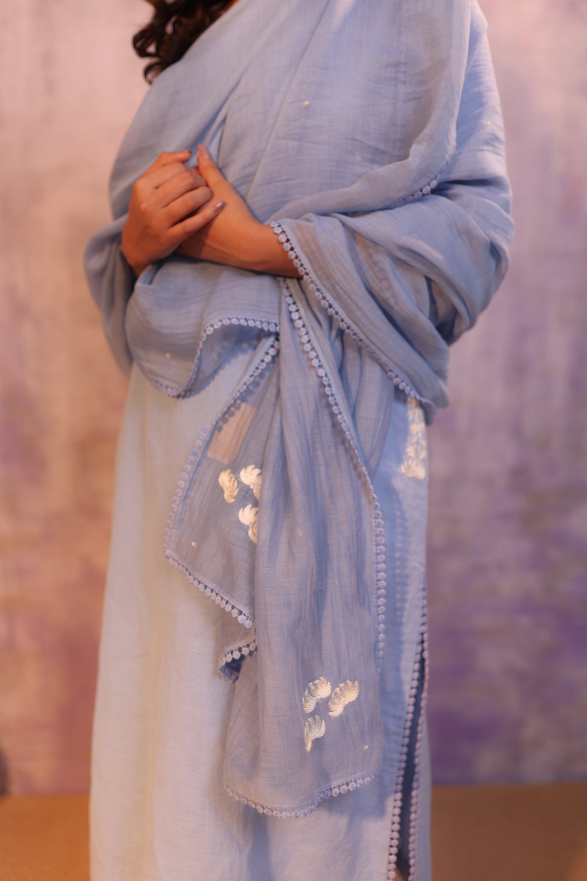 Noor Blue Kurta Pant Set