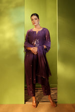 Noor Aubergine Kurta Pant Set