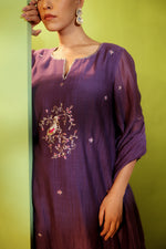 Noor Aubergine Kurta Pant Set