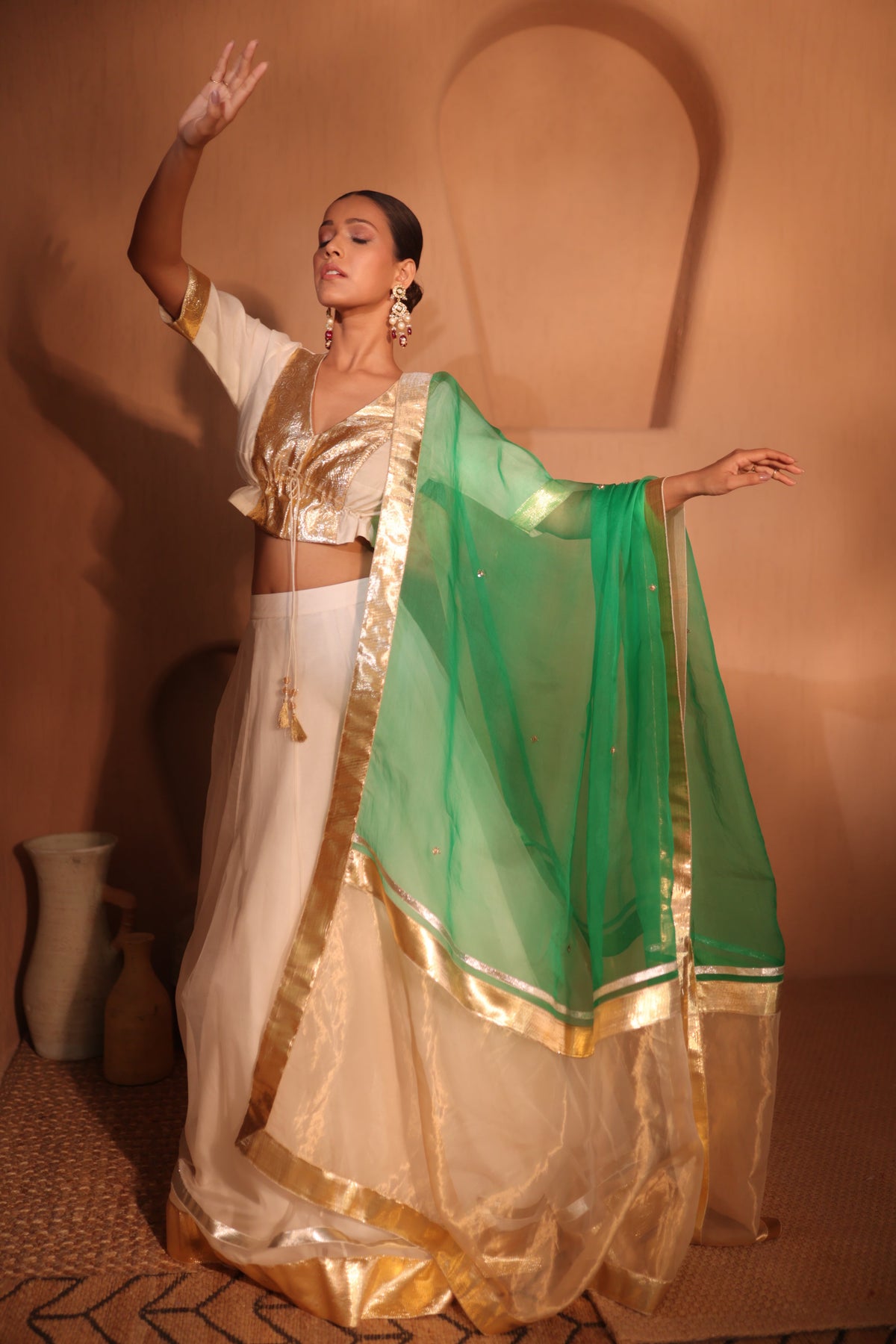 Gota Lehenga Choli Set