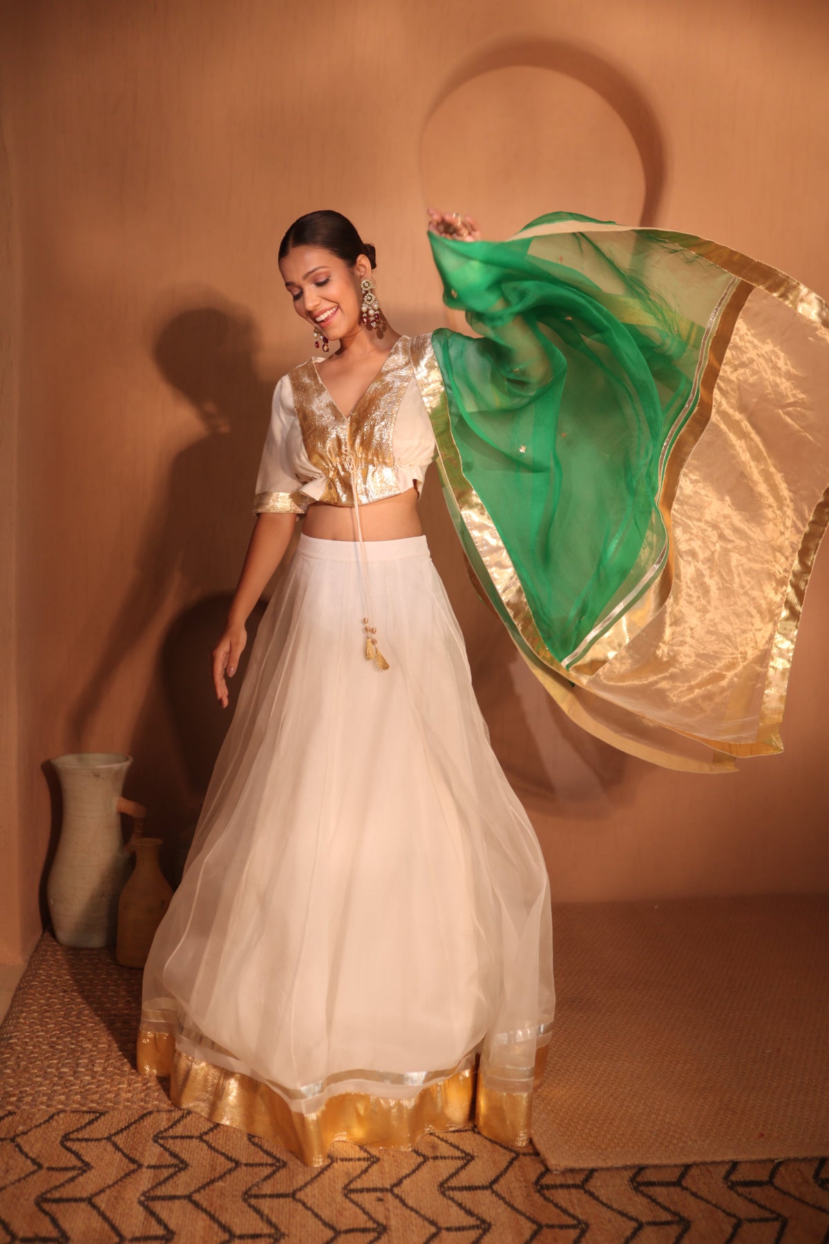 Gota Lehenga Choli Set