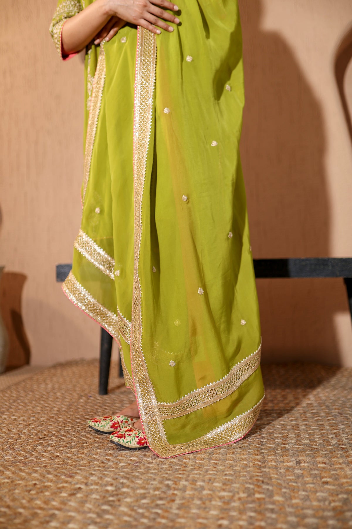 Sona Green Dori Kurta Set