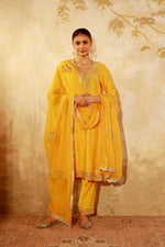 Nazakat Mango Mirror Work Suit