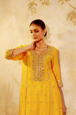 Nazakat Mango Mirror Work Suit