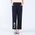 NAVY FLOWER EMBROIDERY CO-ORD SET