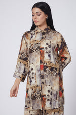 Digital Print Lounge Shirt +Pants