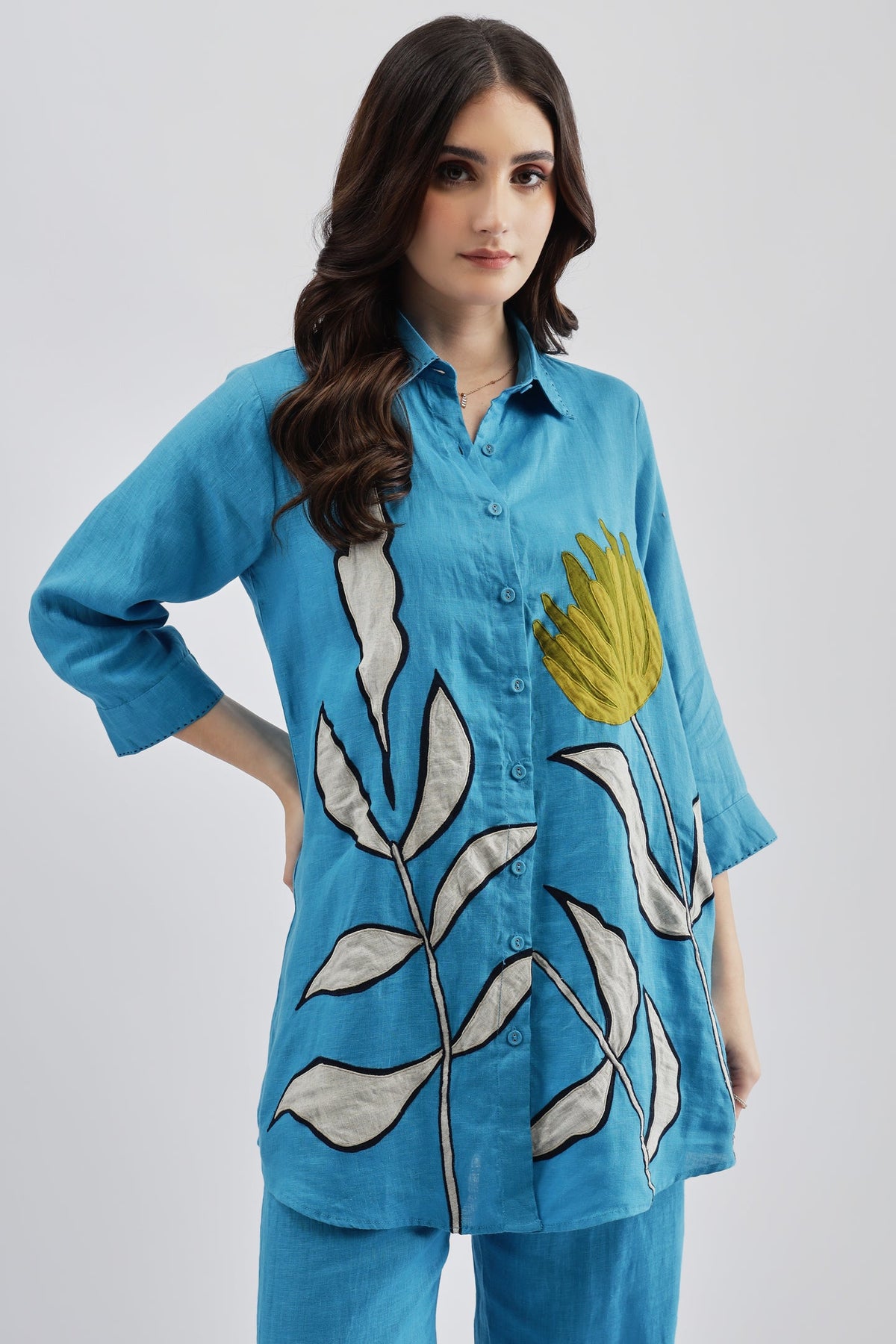 Turquoise Long Shirt