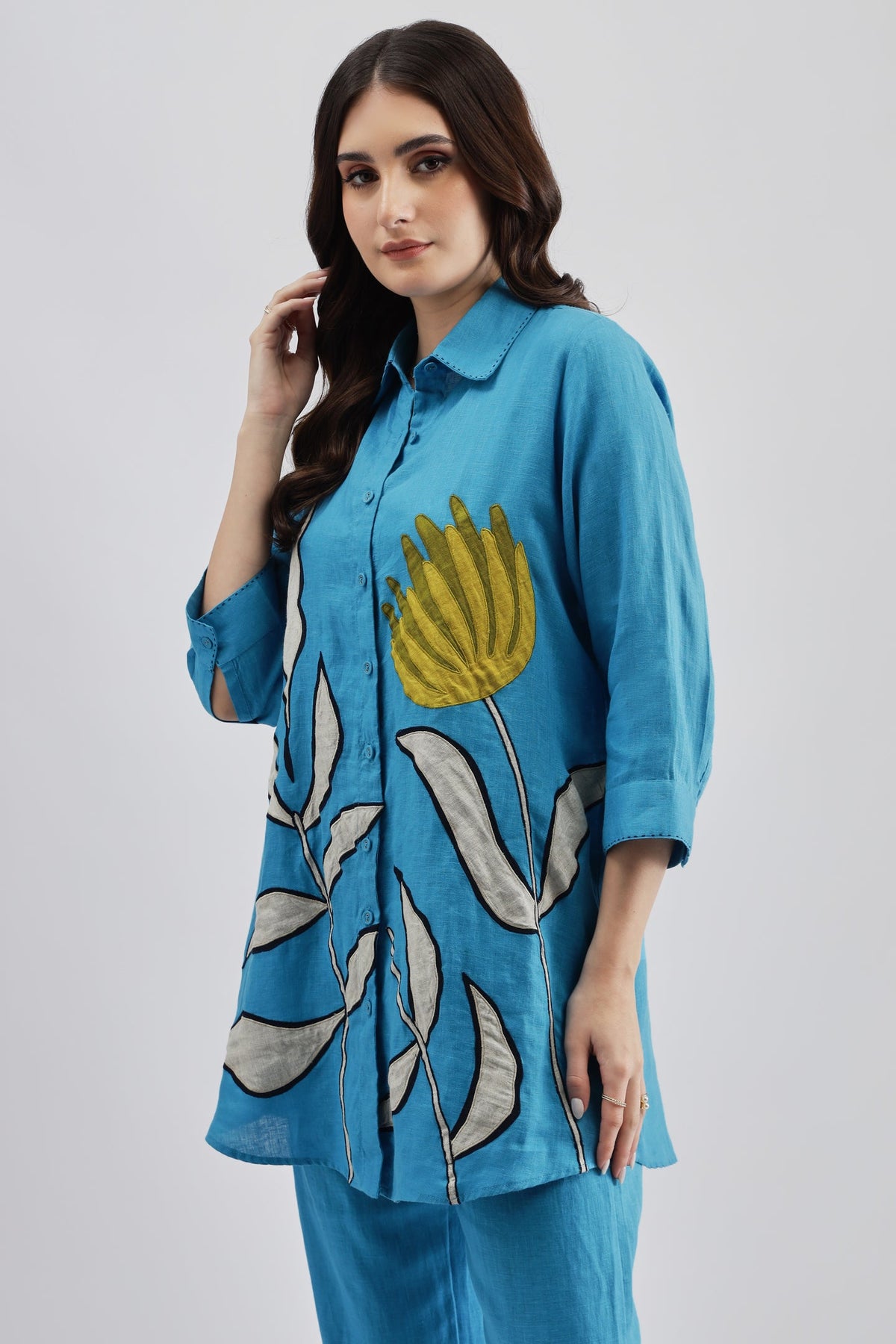 Turquoise Long Shirt