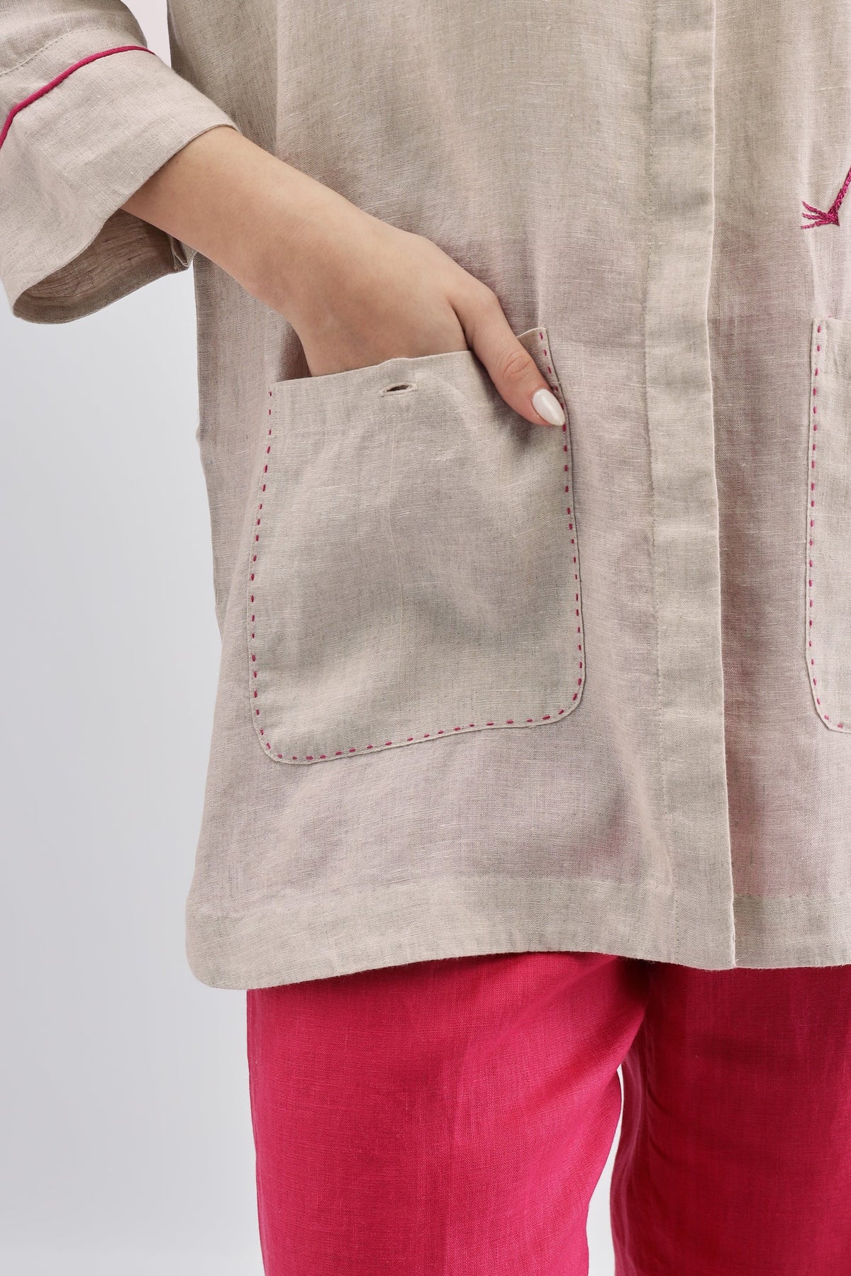 Beige Flamingo Shirt