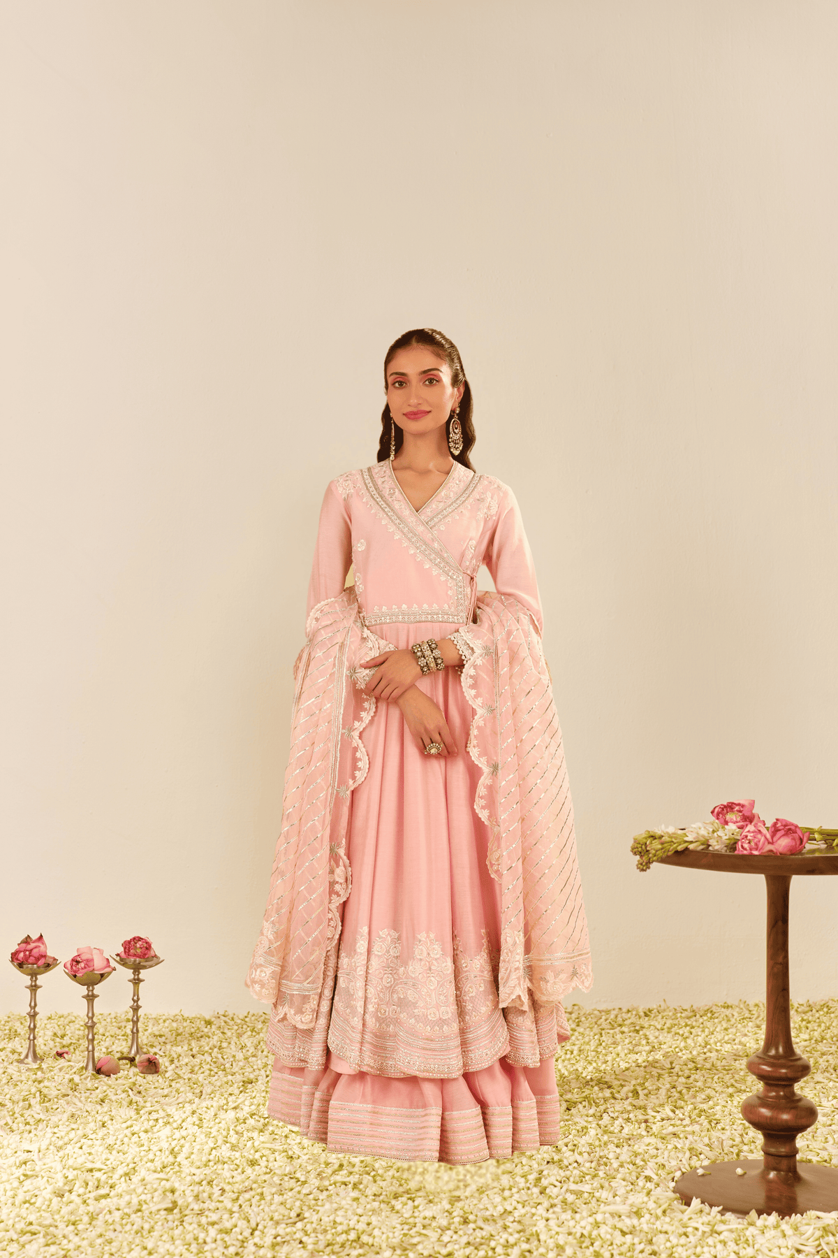 AMEENA - LONG ANARKALI WITH SKIRT AND DUPATTA