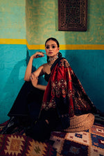 Maroon black velvet jacket