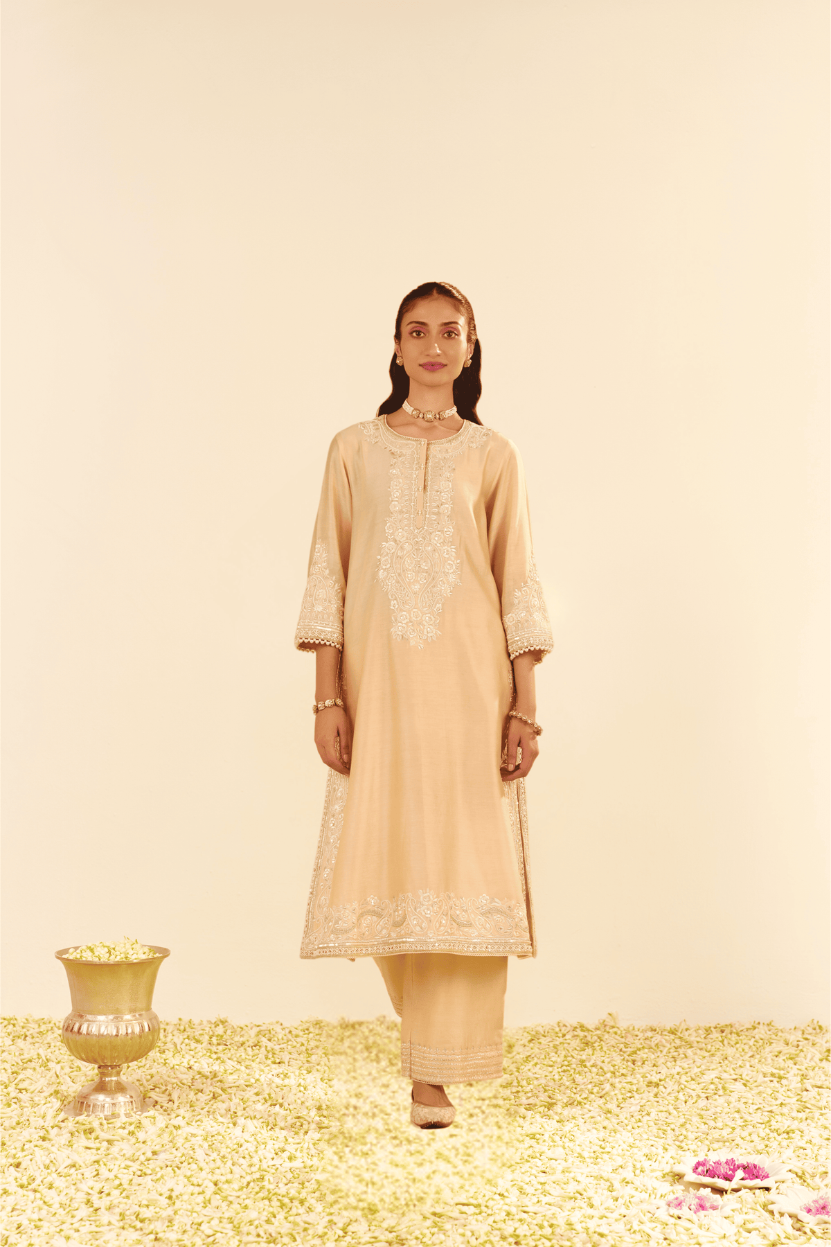 SEREEN - A-LINE KURTA WITH PALAZZO