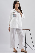 Classy Teddy Bear Embroidery Shirt