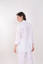 White Puppy Embroidered Shirt