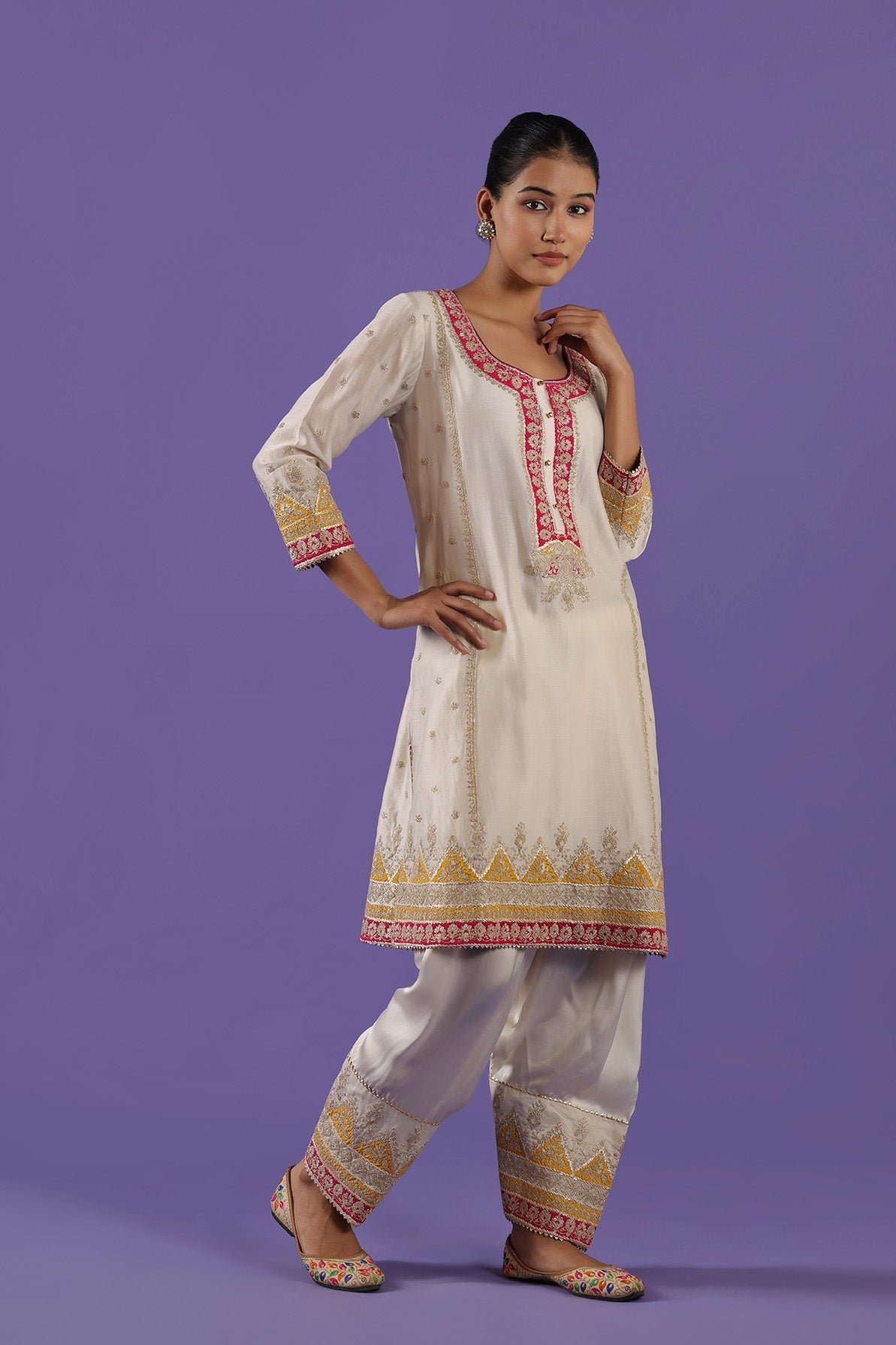 Kaushiki Short shirt and Salwar set