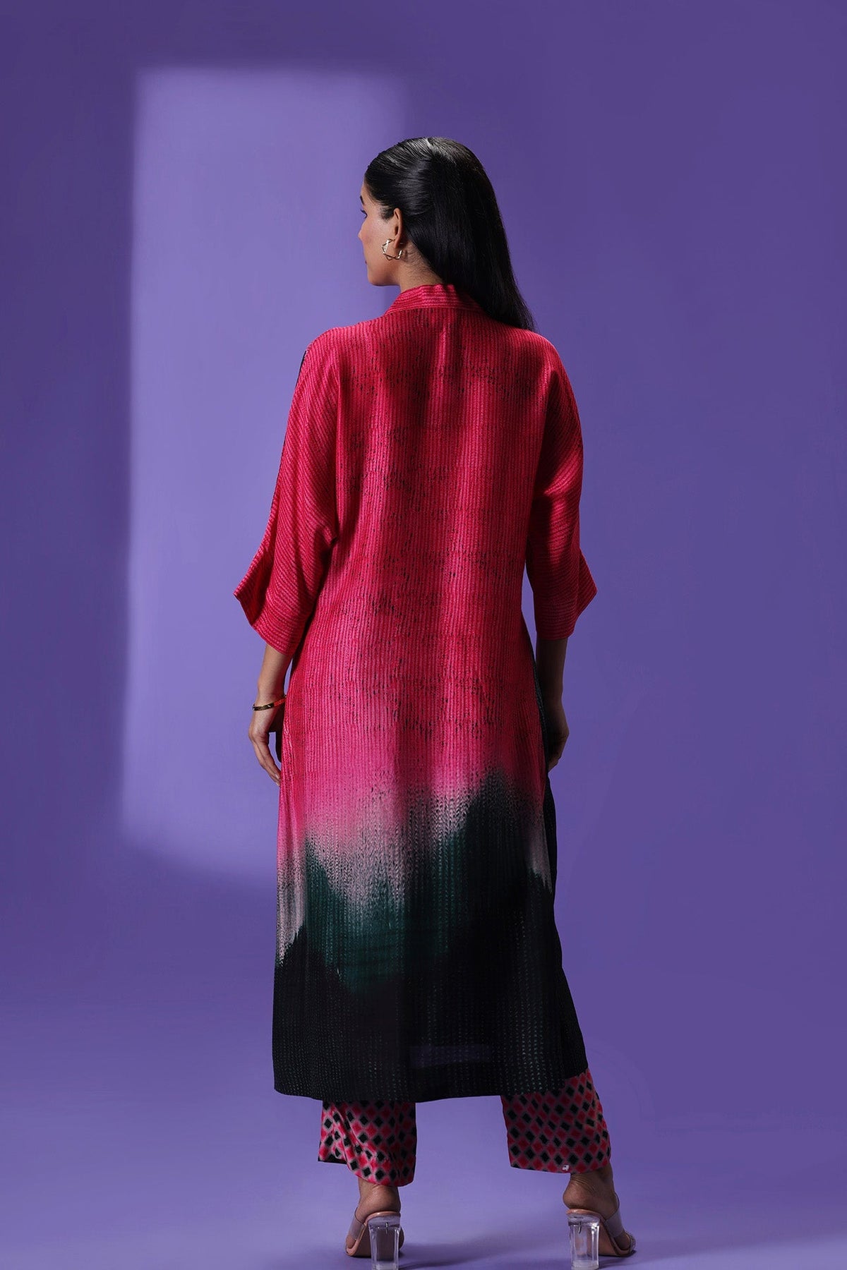 Midnight Blush Long Kurta Set