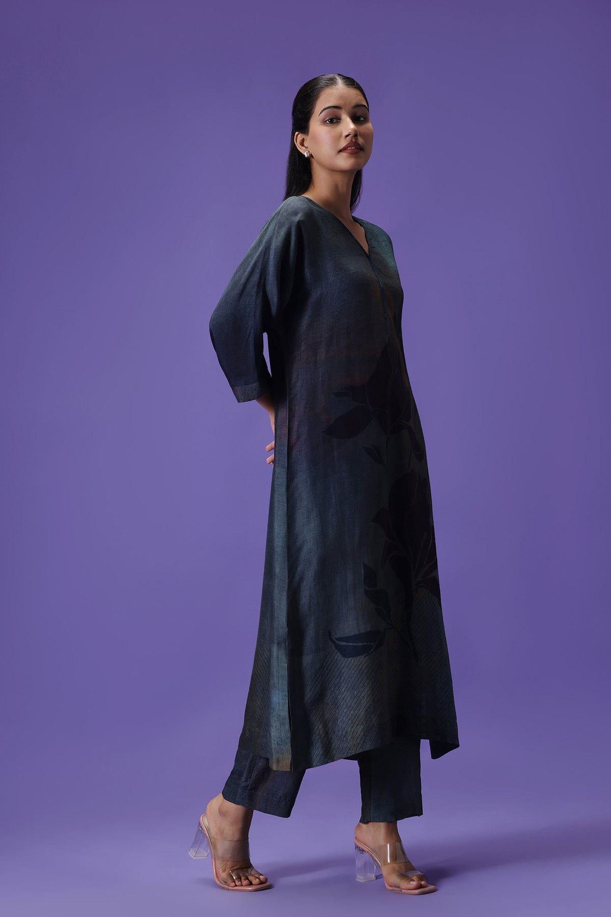 Twilight Grace Long Kurta Set
