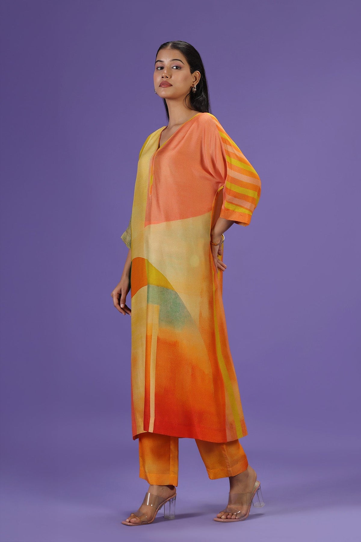 Sunkissed Aura Long Kurta Set