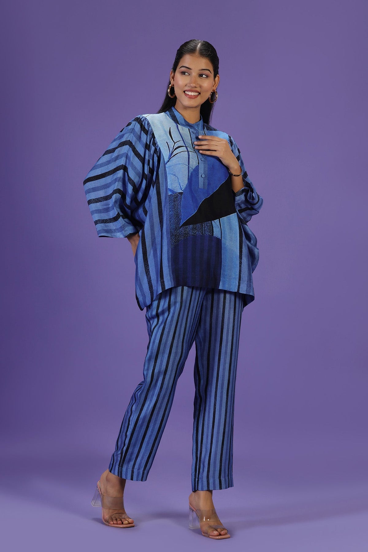 Sapphire Breeze Shirt Style coord set