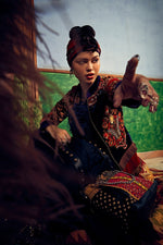 Purple velvetshortjacket