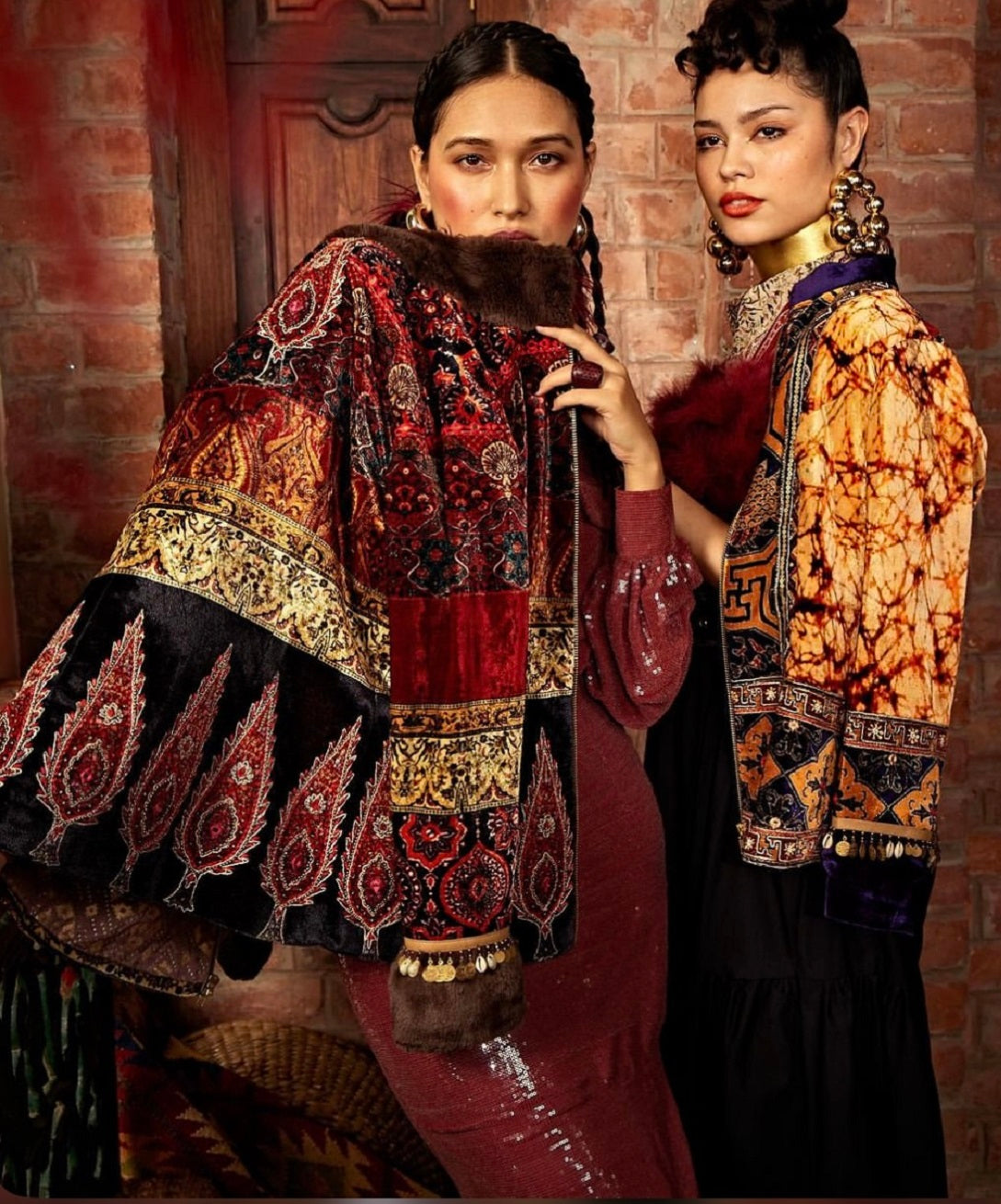 Kalamkari maroon jacket