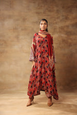 A- line Kurta With Pant And Dupatta