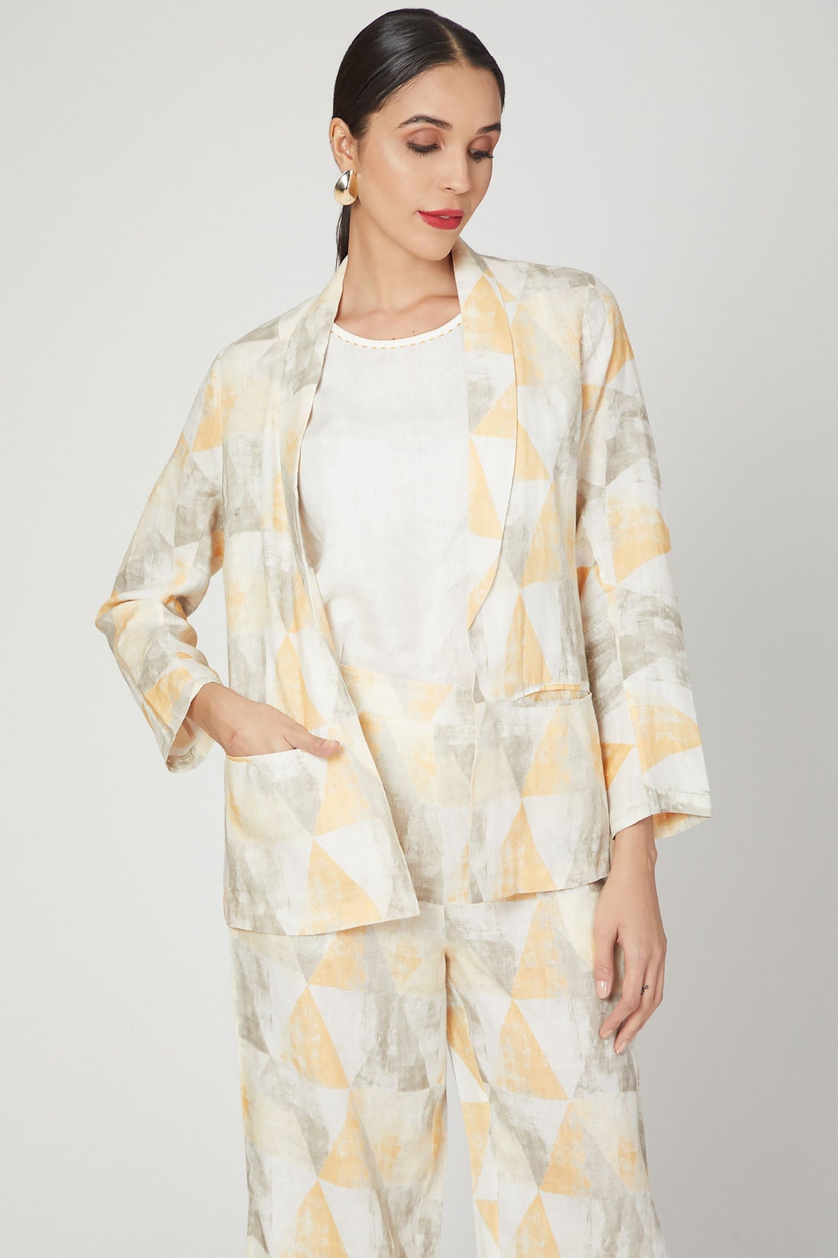 Blue Wallflower Digital Print Lounge Shirt +Pants