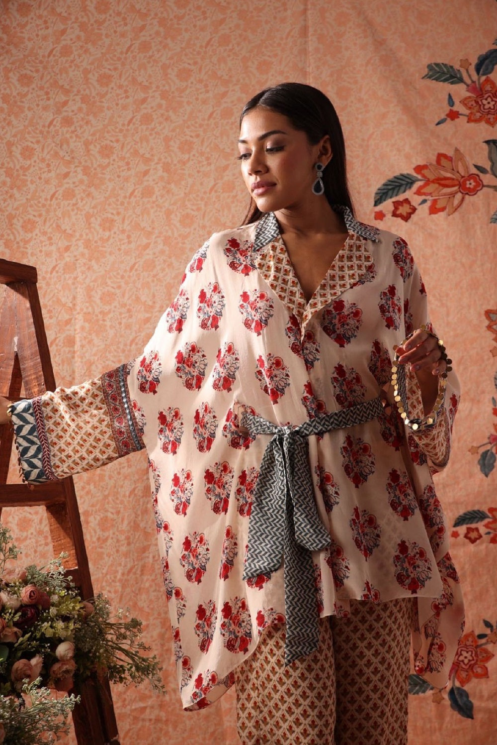 Cape jacket with pant