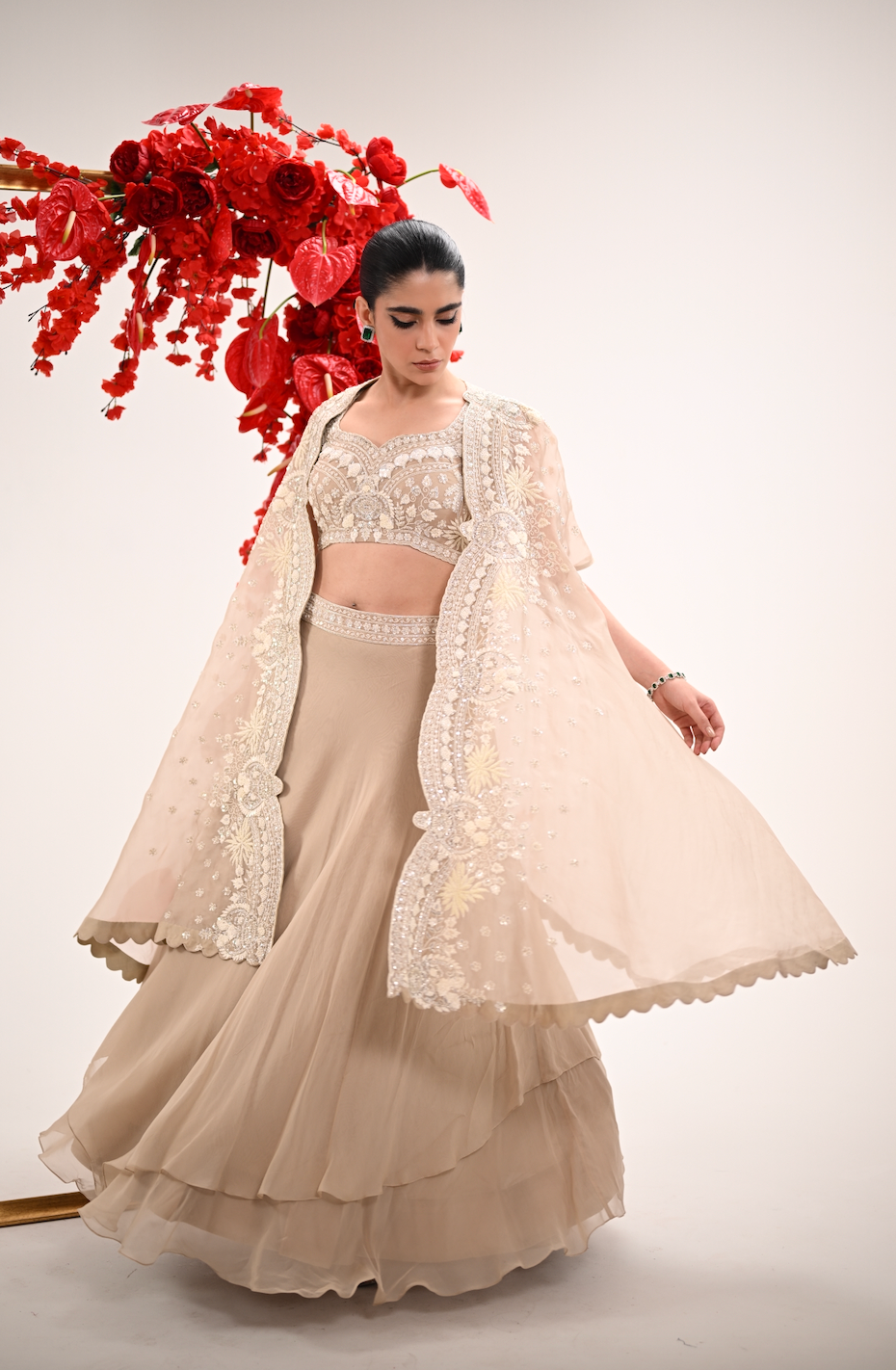 Ivory Elan Lehenga Set