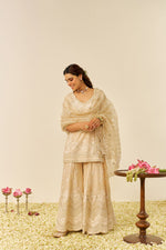 SAMEEHA - SHORT KURTA WITH SHARARA AND DUPATTA