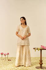 SAMEEHA - SHORT KURTA WITH SHARARA