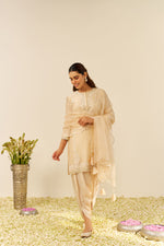 ZAHRA - SHORT KURTA WITH DHOTI AND DUPATTA