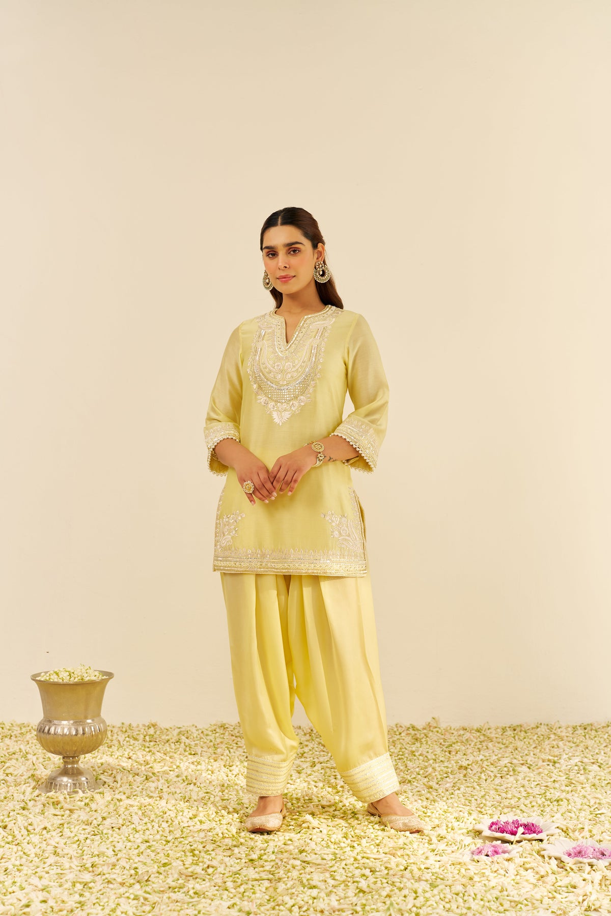 SARA - SHORT KURTA WITHSALWAR