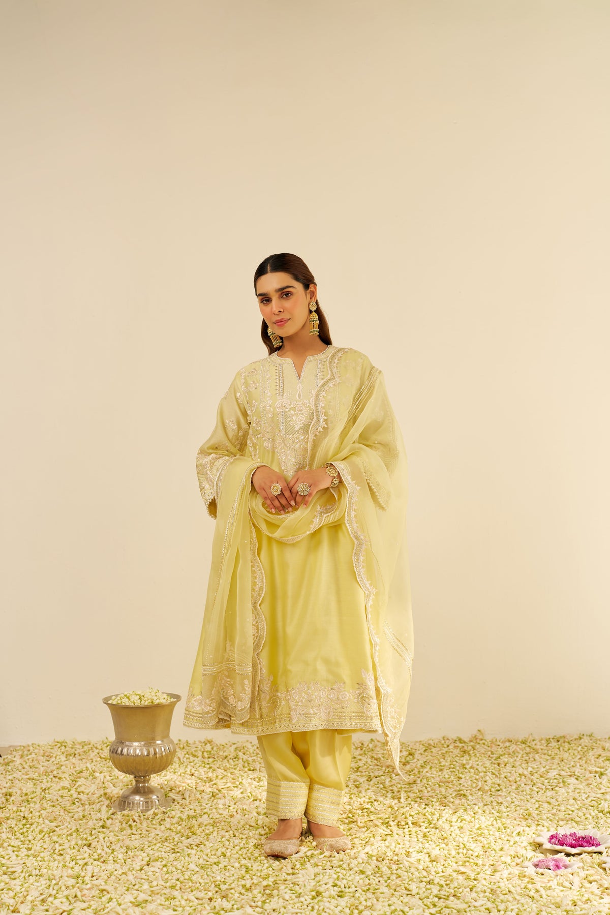 MAZIYA - LONG CHAUGA WITH SALWAR AND DUPATTA