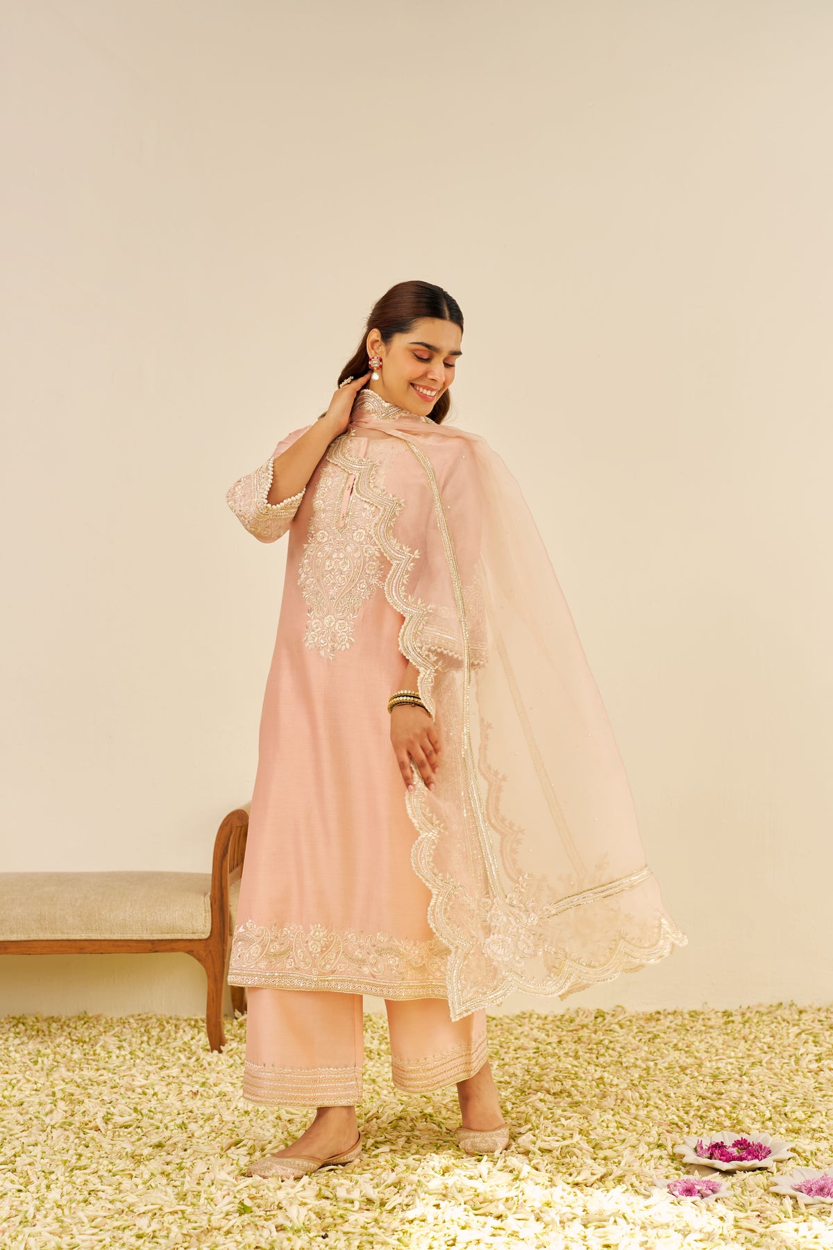 SEREEN - A-LINE KURTA WITH PALAZZO