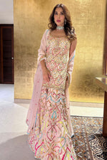 Sophie Chowdhary In Pink Kurta And Sharara Set