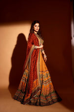 Mustard and Green heavy shell lehenga