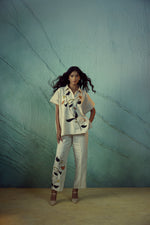 BEIGE PINTUCKEMB BOLERO SET