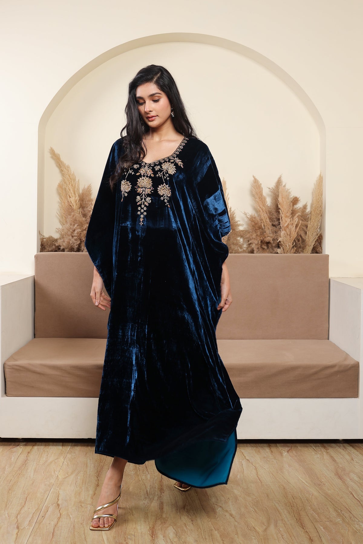 Gulnaar Blue Kaftan