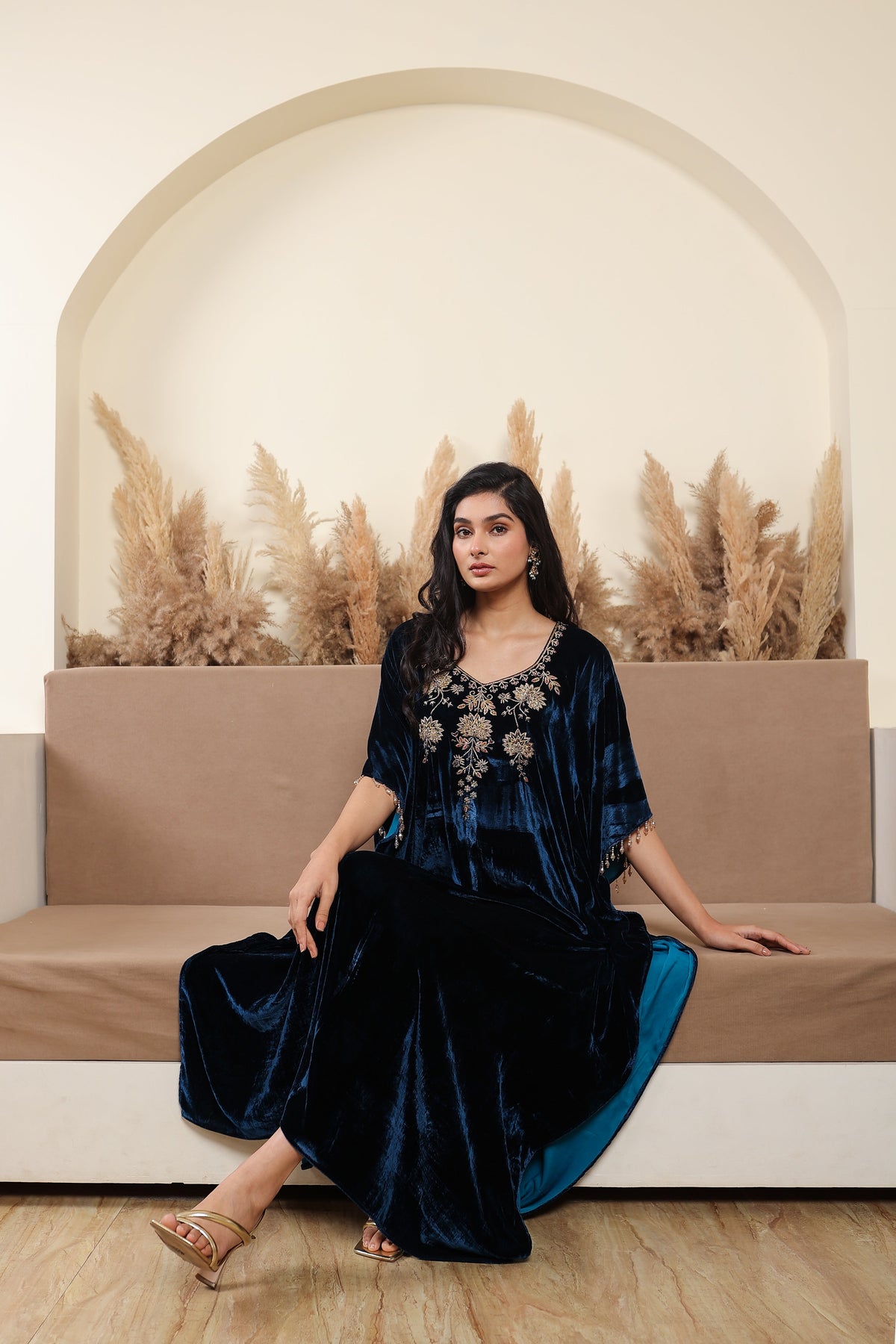 Gulnaar Blue Kaftan