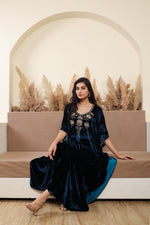 Gulnaar Blue Kaftan