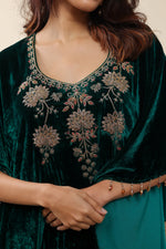 Gulnaar Green Kaftan