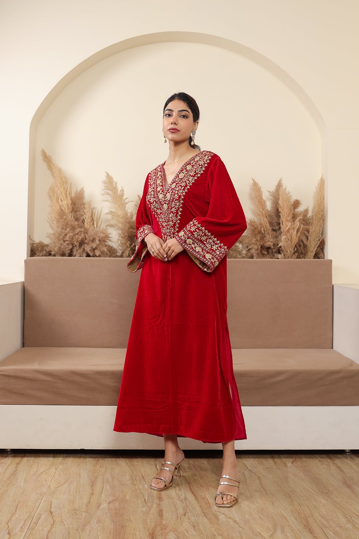 Suhani Rani Velvet Kaftan Dress