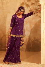 Nazakat Purple Sharara Set