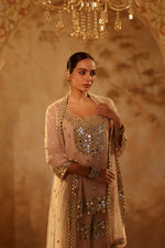 Nazakat Beige Gharara Set